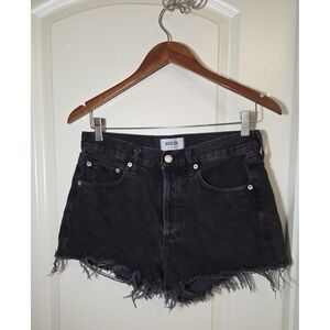 Agolde Shorts Womens Size 25 Black Parker Vintage‎ Cut Off Short Distressed